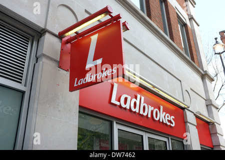 ladbrokes plc british based gaming company garrick street london wc2 uk 2014 Stock Photo