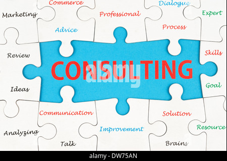 Business consulting word cloud concept Stock Photo - Alamy