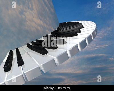 Amazing piano keys Stock Photo - Alamy