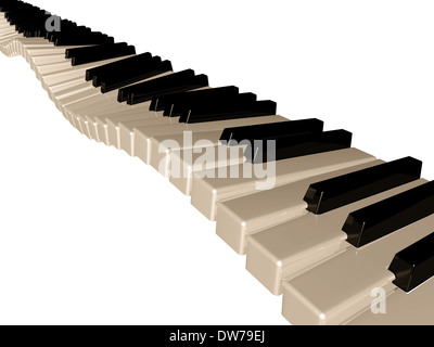 Amazing piano keys isolated Stock Photo - Alamy