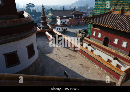 The Puning Temple complex. Chengde, Hebei Province, China. Stock Photo