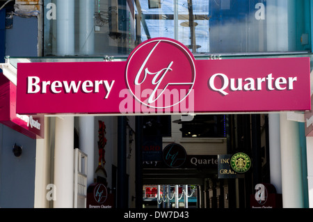 The Brewery Quarter, built on the old Brains Brewery site, Cardiff, Wales Stock Photo