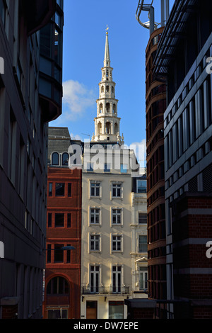 St Bride's church, Fleet Street, London, United Kingdom Stock Photo