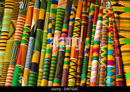 Kente cloth styles Ghana Stock Photo Alamy