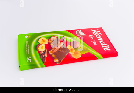 Balkan made chocolate bar Stock Photo