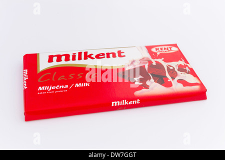 Balkan made chocolate bar Stock Photo