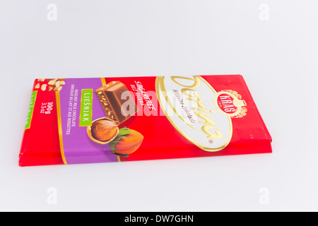 Balkan made chocolate bar Stock Photo