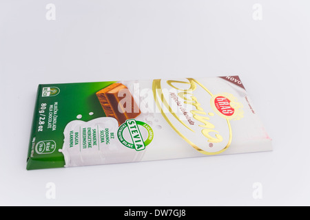 Balkan made chocolate bar Stock Photo