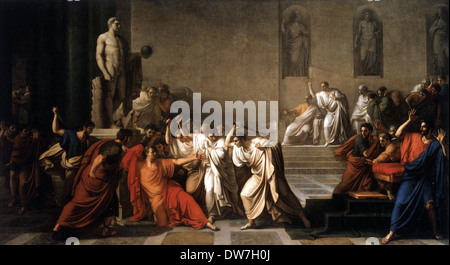Death of Julius Caesar, Morte di Giulio Cesare, assassination of Julius Caesar Stock Photo