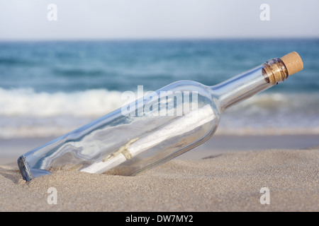 Message in a bottle Stock Photo