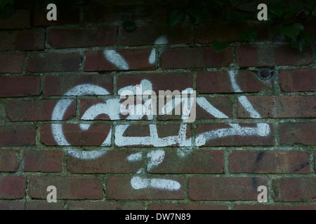 graffiti street art large area wall shutter Stock Photo