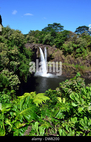 Rainbow Falls, Hilo, Big Island, Hawaii, USA Stock Photo