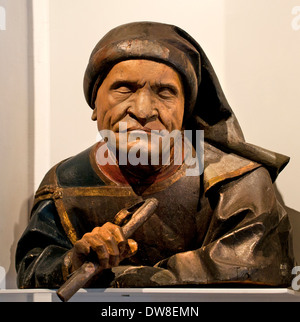 Bust of a leaning Man ( Cathedral ) 1470 Maitre Strasbourgeois - Master Strasbourg  France French Stock Photo