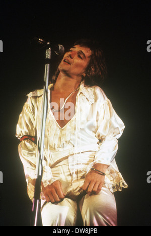 THE FACES UK rock group with Rod Stewart in 1974. Photo Van Houten Stock Photo