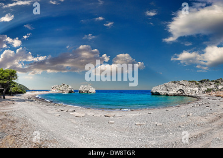 Mylokopi Beach in Corinthia, Greece Stock Photo