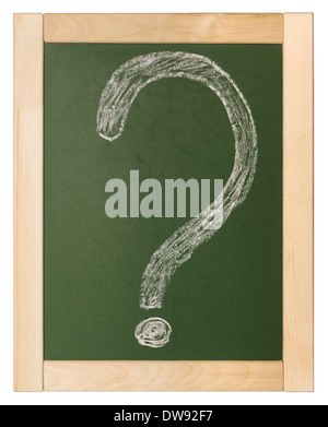 question written on blackboard Stock Photo