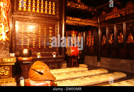 Temple at the Wild Goose Pagoda in downtown Xian, China Stock Photo