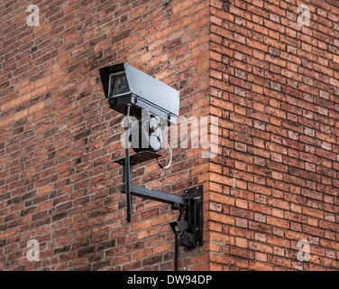 Security camera operating CCTV Stock Photo