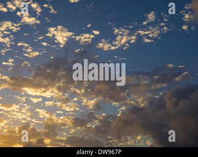 Clouds in the evening sky Stock Photo