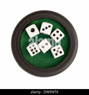 Set of dices on a white background. Stock Photo
