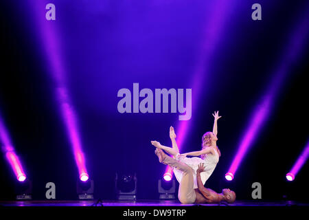 Berlin, Germany. Marth 04th, 2014. Photo call - Rasta Thomas' Romeo And Juliet - from the 04.03 to the 09.03.2014 is to be seen the classical rock ballet “ Romeo and Juliet “ by Rasta Thomas and Adrienne Canterna, already known by her production „ rock The Clenching “, in the admiral's palace in Berlin. Credit:  Reynaldo Chaib Paganelli/Alamy Live News Stock Photo