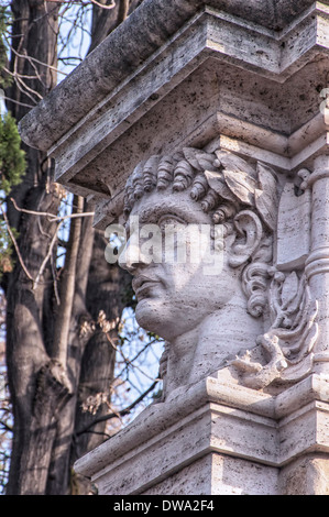 Close up of a statue in Rome, Italy. Stock Photo