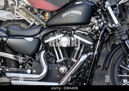 Harley-Davidson motorcycle, London England United Kingdom UK Stock Photo