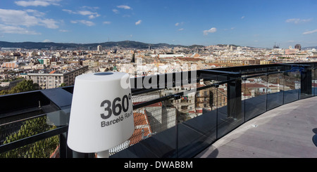 Roof Top Bar 360 of Barcelo Raval, Panoramic View, Barcelona Stock ...