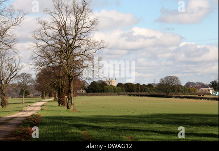 Ault Hucknall in Derbyshire which is the smallest village in England Stock Photo