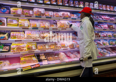 grocery store aisle Stock Photo