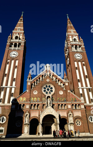 Dom Square and Votive church Szeged Hungary Csongrad region Stock Photo