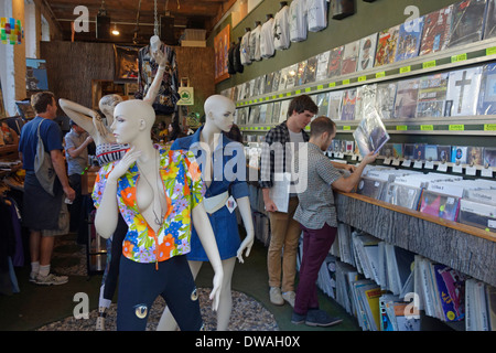 halcyon record store in DUMBO Brooklyn NYC Stock Photo