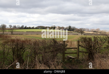 Ault Hucknall in Derbyshire which is the smallest village in England Stock Photo