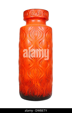 Very large West German 'Amsterdam' pattern floor vase by Scheurich Stock Photo