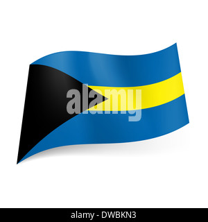 blue yellow black flag