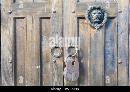 Front door at Suchitoto on El Salvador Stock Photo