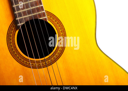 Color detail of an nice classical guitar Stock Photo