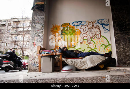 Athens, Greece. 23rd Nov, 2011. Athens, Greece, Almost all the homeless ...