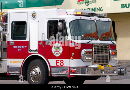 Boise Fire department engine in Boise, Idaho, USA. Stock Photo