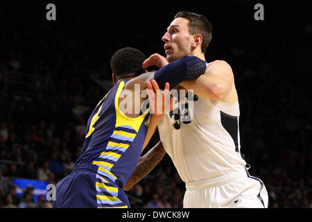 Providence, Rhode Island, USA. 5th Mar, 2014. March 4, 2014; Providence Friars forward Carson Desrosiers (33) in action during the NCAA basketball game between the Marquette Golden Eagles and Providence Friars at the Dunkin Donuts Center. Providence defeated Marquette in double overtime 81-80. Anthony Nesmith/CSM/Alamy Live News Stock Photo