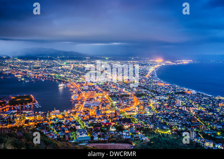 Hakodate, Japan aerial view. Stock Photo