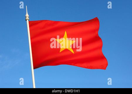 The flag of Vietnam Stock Photo