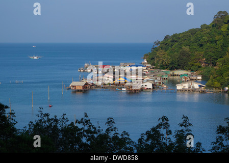 Ban Ao Yai, a fishing village on Koh Kood, Thailand. Stock Photo