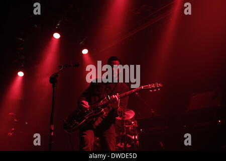 Thessaloniki, Greece . 05th Mar, 2014. The American rock band from San Francisco, California, Black Rebel Motorcycle Club performs in Thessaloniki, Greece on March 5, 2014. Credit:  Konstantinos Tsakalidis/Alamy Live News Stock Photo