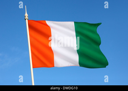 Flag of Ivory Coast or Cote d'Ivoire Stock Photo - Alamy