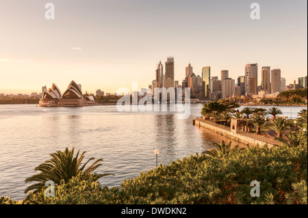 Sydney Harbor Australia at dawn Stock Photo