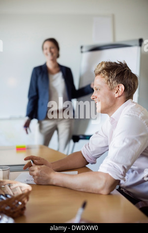 Business people in conference room Stock Photo