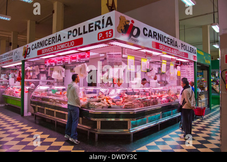 Meat and chicken stall, Mercado Central market hall, Las Palmas de Gran  Canaria, the Canary Islands, Spain, Europe Stock Photo - Alamy