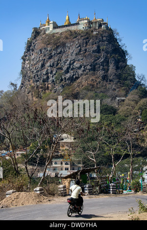 Mount Popa Monastery in Myanmar (Burma) Stock Photo