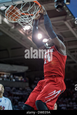 Dallas, TX, USA. 5th March, 2014Louisville Cardinals forward Montrezl ...